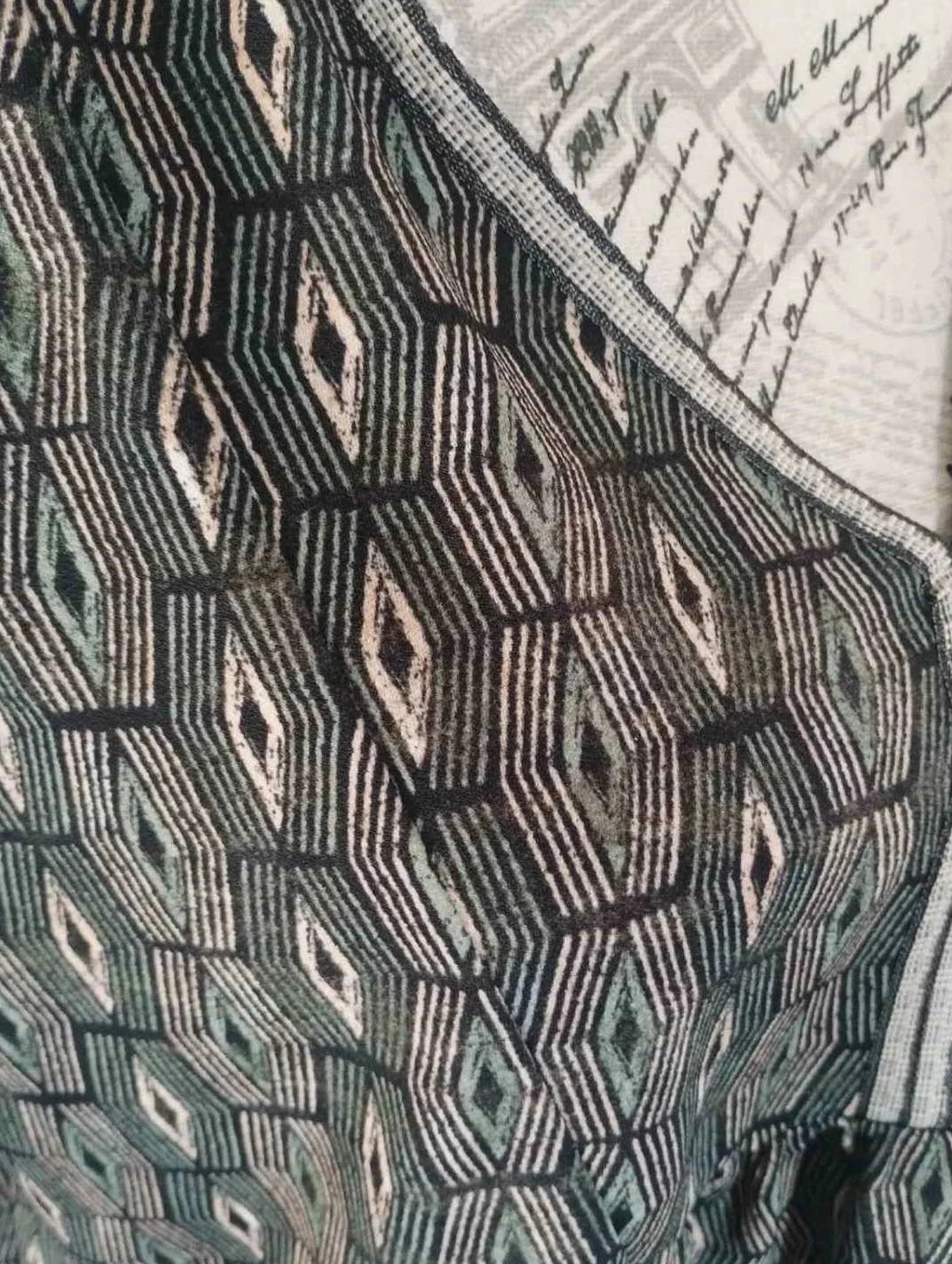 Grey/green variegated tunic, Armand Thiery, size 46 – photo 4